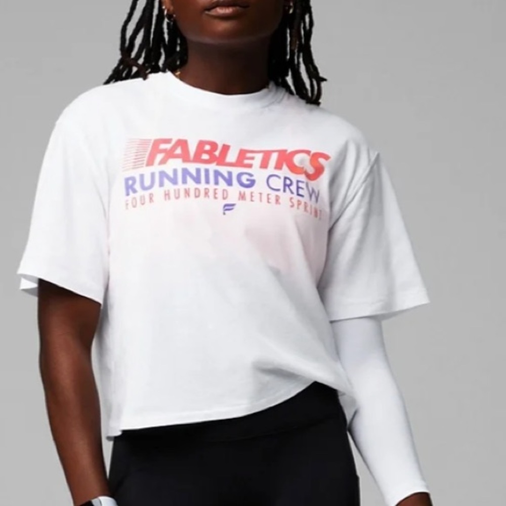 Fabletics boxy tee size medium